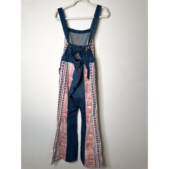 Free People Patchwork Americana Dallas Denim Jumpsuit - Picture 5 of 12